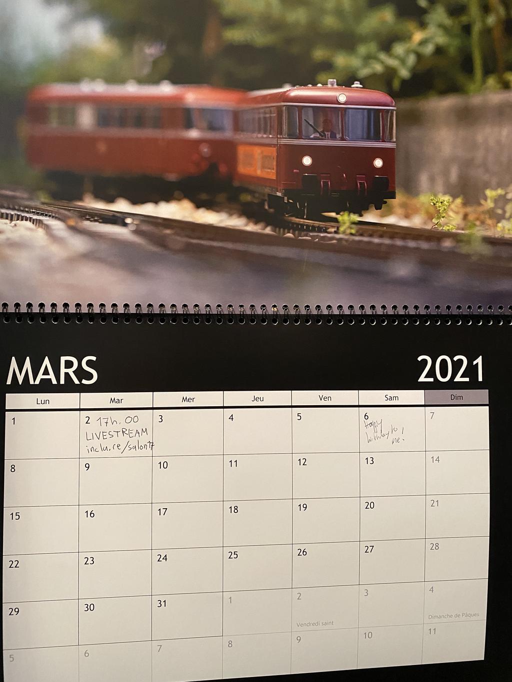 Calendrier des trains