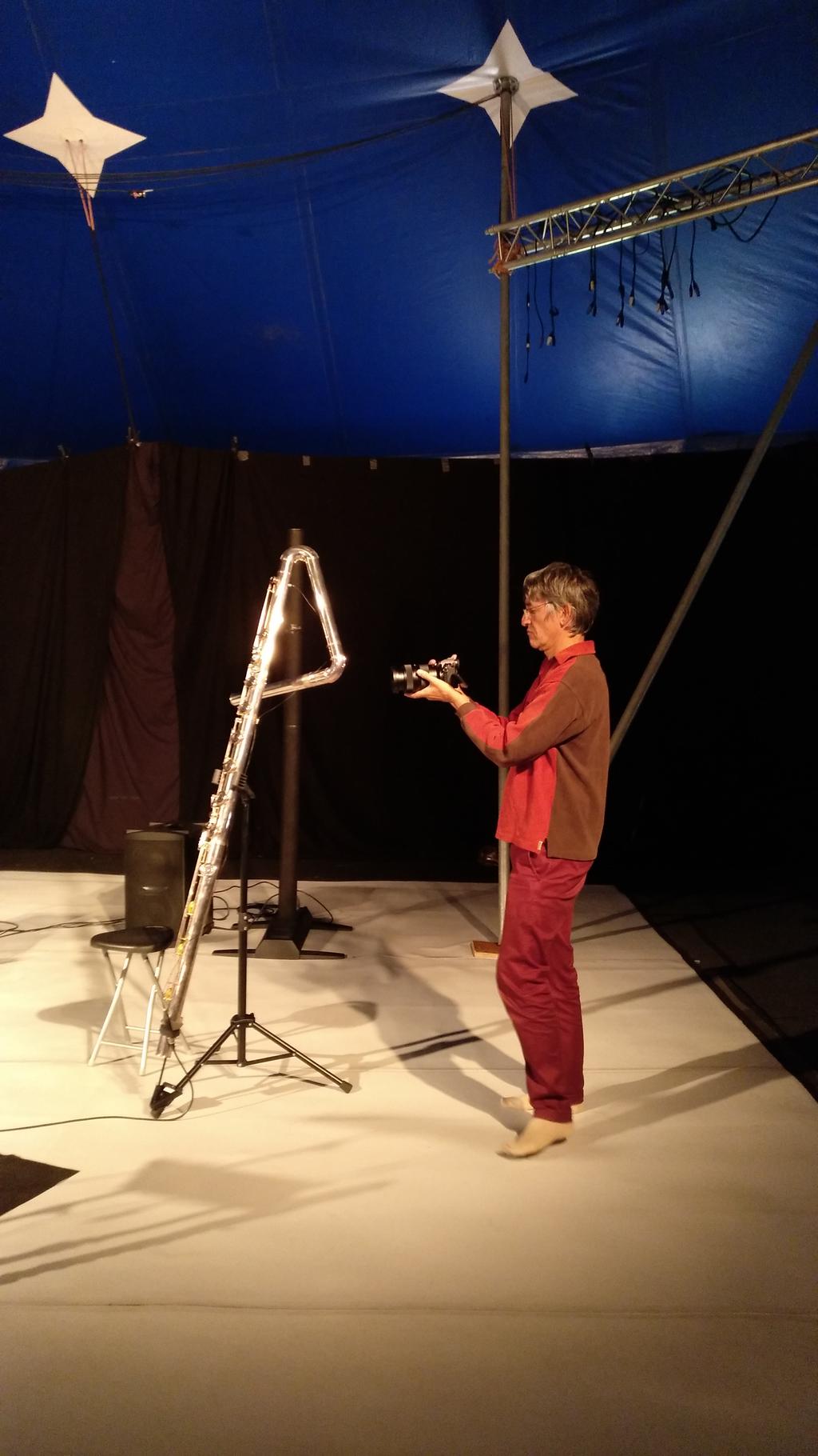 Christian le filmeur photographié au ZartiCirque