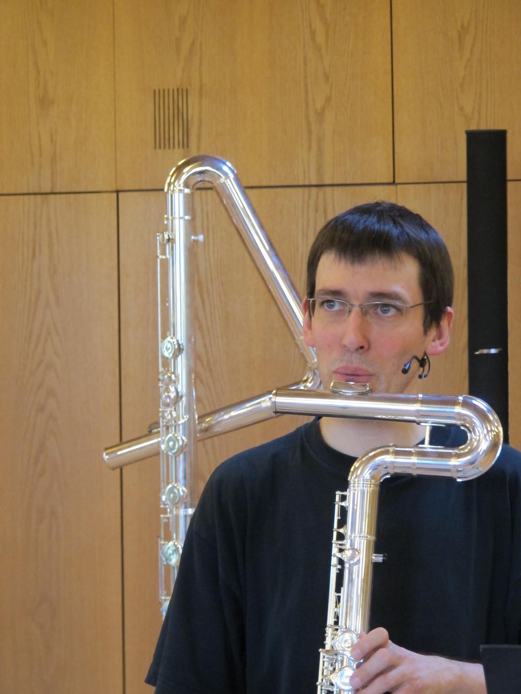 Matthieu Amiguet à la flûte basse