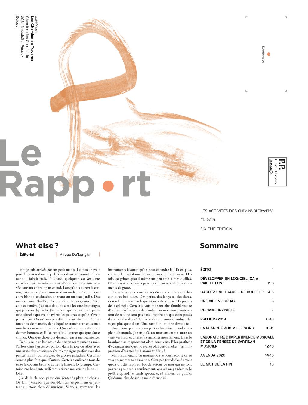 Le Rapport #6 - page 1